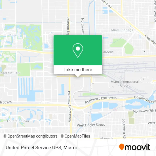 United Parcel Service UPS map