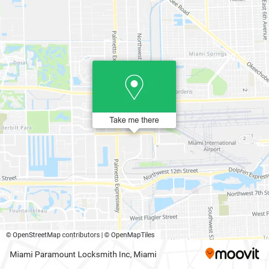 Miami Paramount Locksmith Inc map