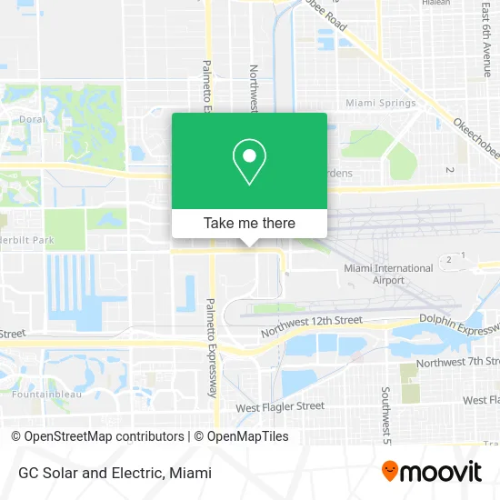 GC Solar and Electric map