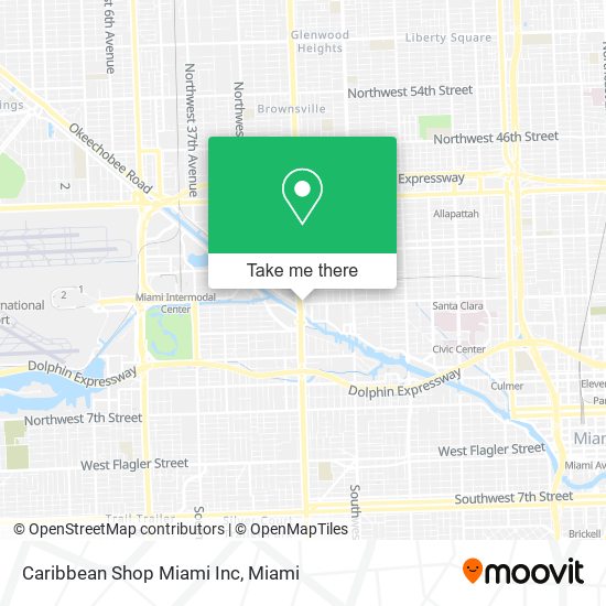 Caribbean Shop Miami Inc map