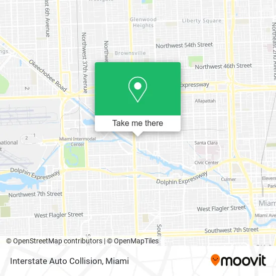 Interstate Auto Collision map