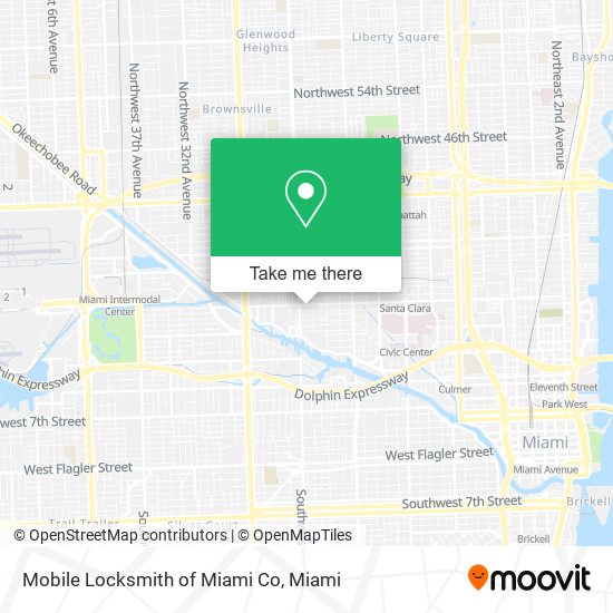 Mobile Locksmith of Miami Co map