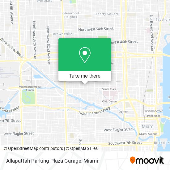 Mapa de Allapattah Parking Plaza Garage