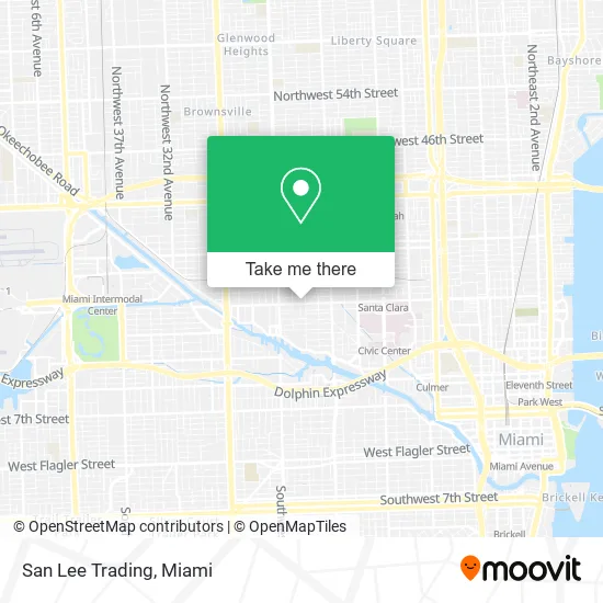 Mapa de San Lee Trading