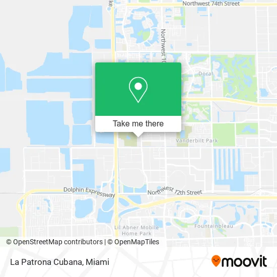 La Patrona Cubana map