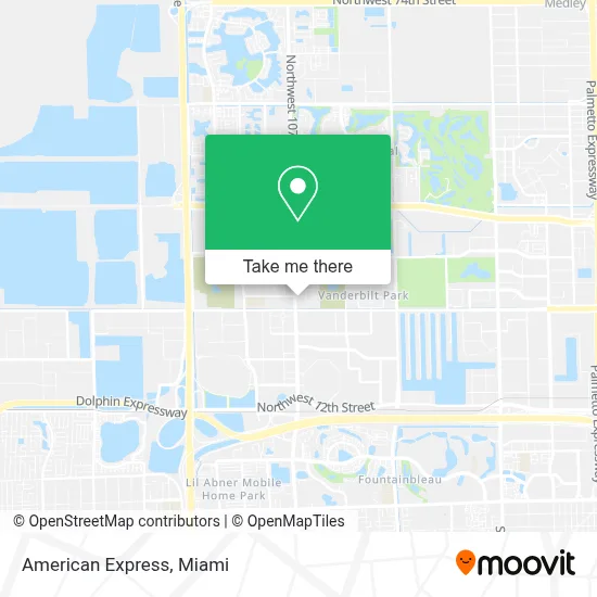 American Express map