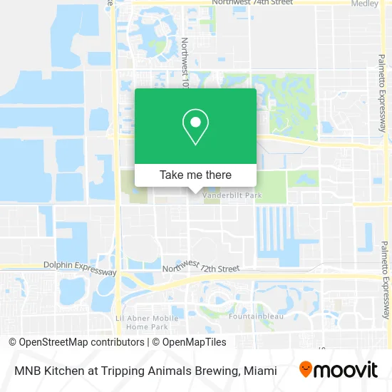 MNB Kitchen at Tripping Animals Brewing map