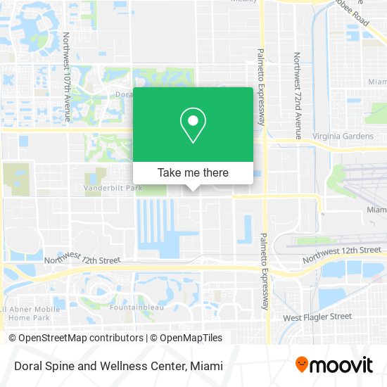 Doral Spine and Wellness Center map
