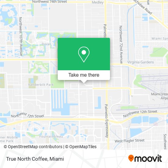 Mapa de True North Coffee