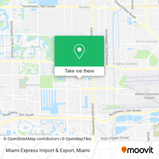 Miami Express Import & Export map