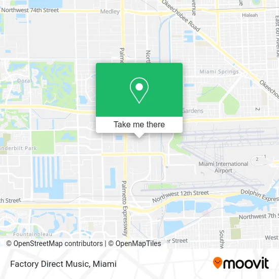 Factory Direct Music map