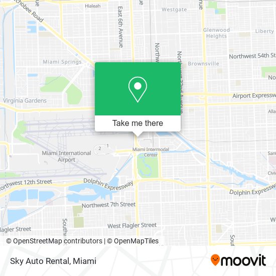 Sky Auto Rental map