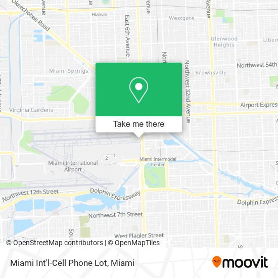 Miami Int'l-Cell Phone Lot map