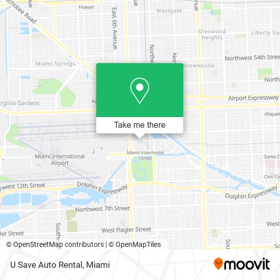 Mapa de U Save Auto Rental