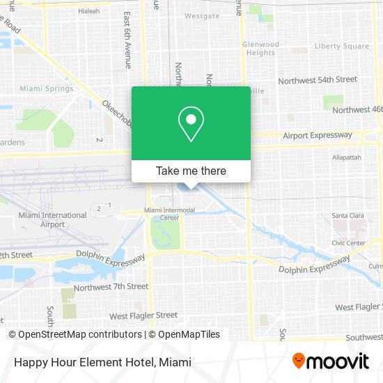 Happy Hour Element Hotel map