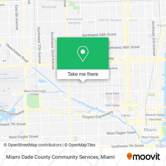 Miami Dade County Community Services map