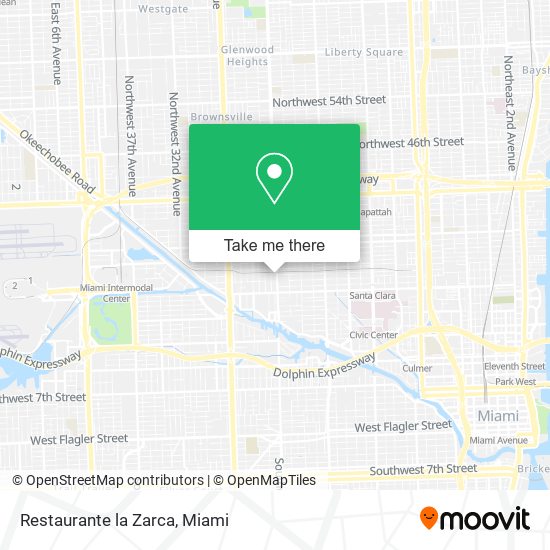 Mapa de Restaurante la Zarca
