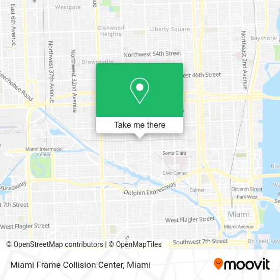 Miami Frame Collision Center map