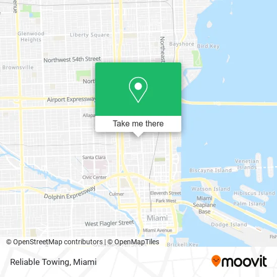 Reliable Towing map