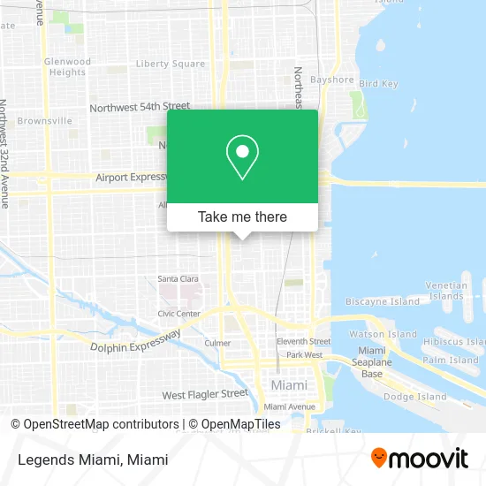 Legends Miami map