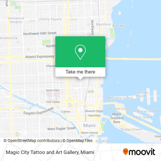 Magic City Tattoo and Art Gallery map