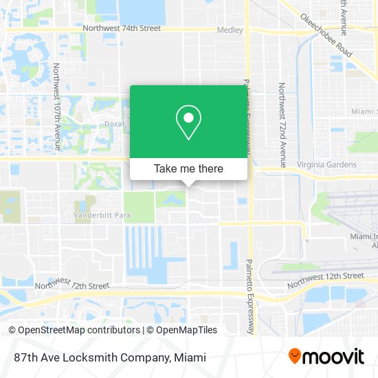 87th Ave Locksmith Company map