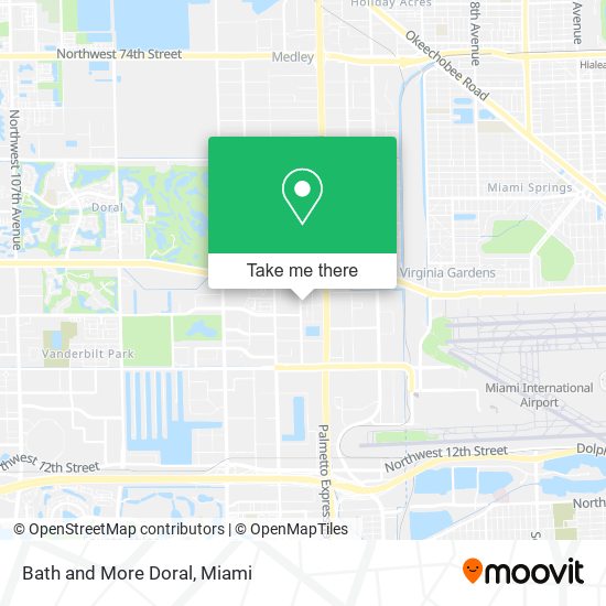 Bath and More Doral map