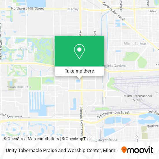 Mapa de Unity Tabernacle Praise and Worship Center
