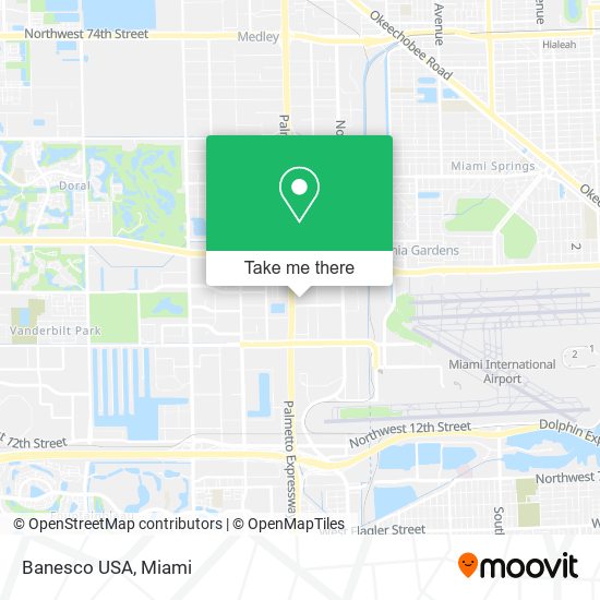 Mapa de Banesco USA