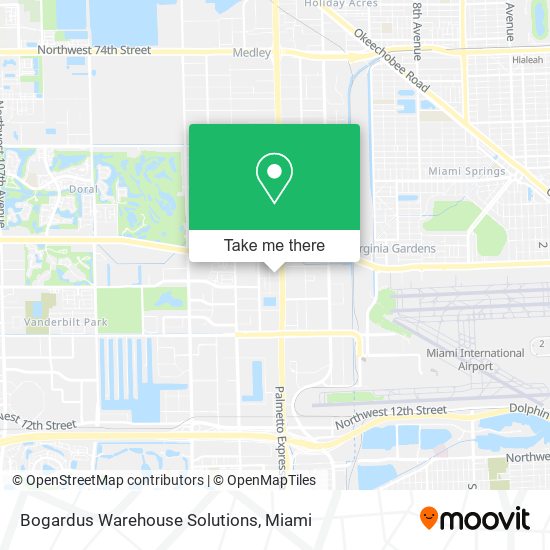Mapa de Bogardus Warehouse Solutions