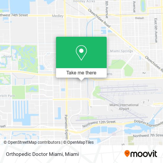 Mapa de Orthopedic Doctor Miami