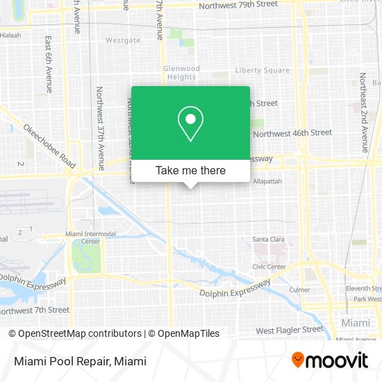 Miami Pool Repair map