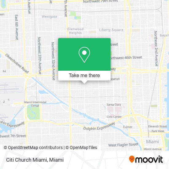 Mapa de Citi Church Miami