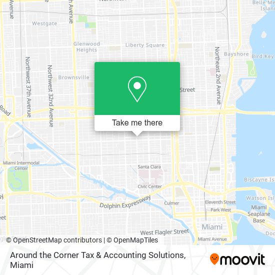 Around the Corner Tax & Accounting Solutions map