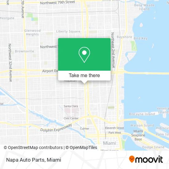 Napa Auto Parts map