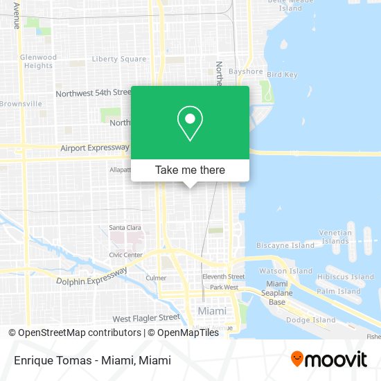 Enrique Tomas - Miami map