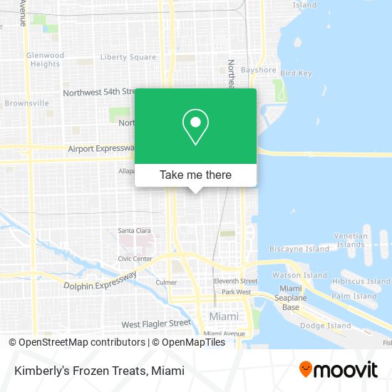 Kimberly's Frozen Treats map