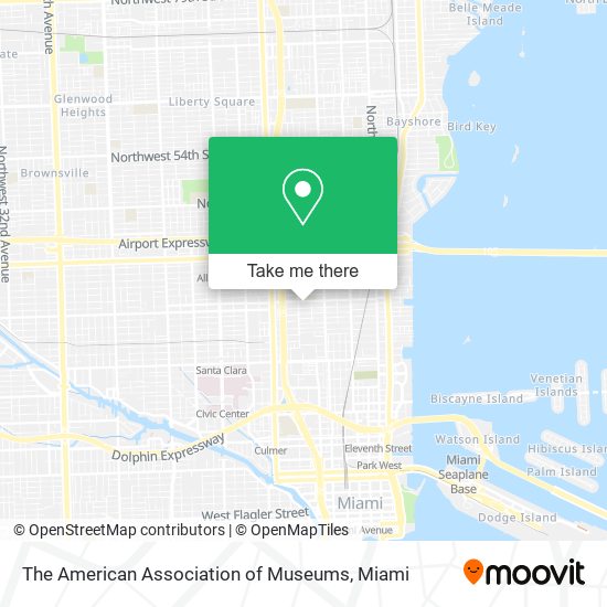 The American Association of Museums map