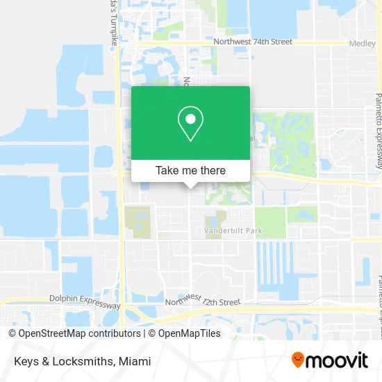 Keys & Locksmiths map