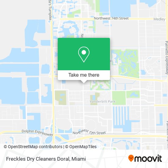 Mapa de Freckles Dry Cleaners Doral