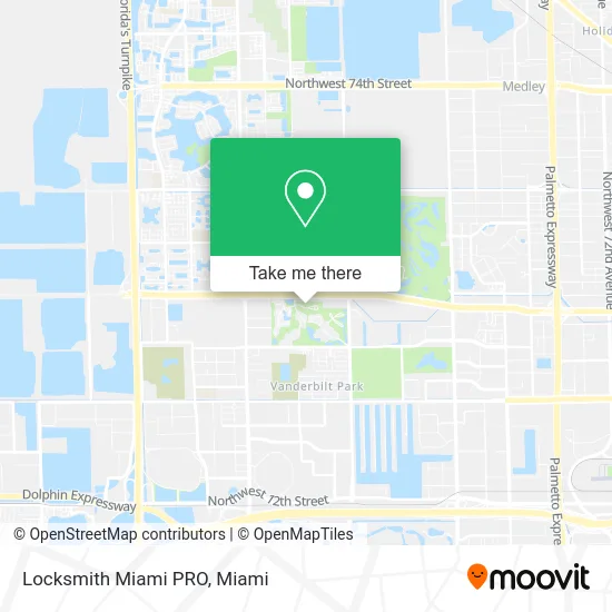 Locksmith Miami PRO map