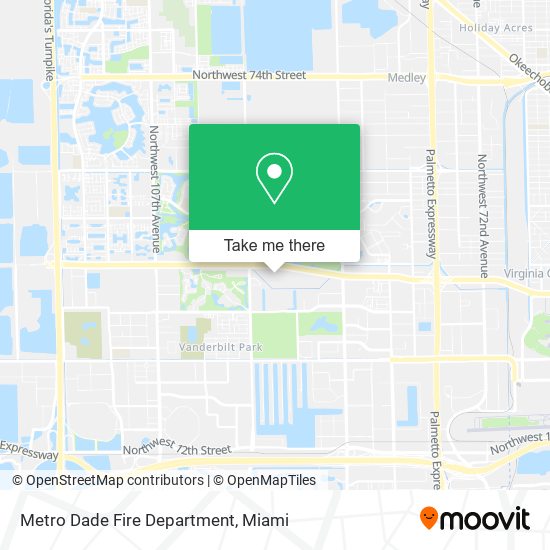 Mapa de Metro Dade Fire Department