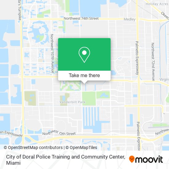 Mapa de City of Doral Police Training and Community Center