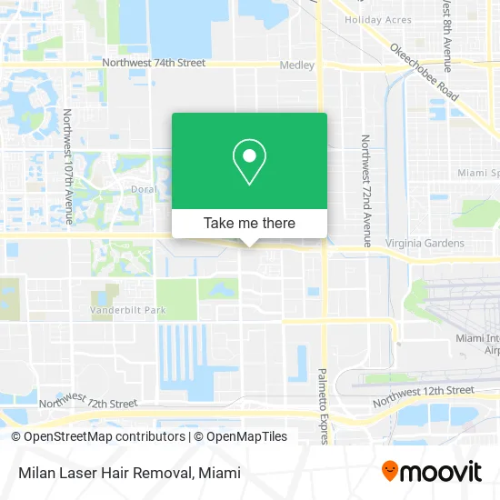Milan Laser Hair Removal map