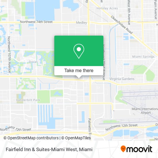 Fairfield Inn & Suites-Miami West map