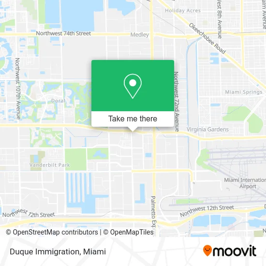 Duque Immigration map