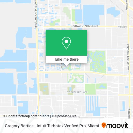 Mapa de Gregory Bartice - Intuit Turbotax Verified Pro