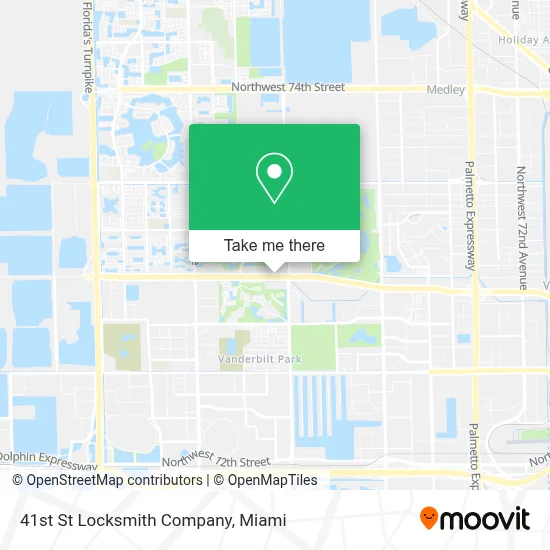 41st St Locksmith Company map