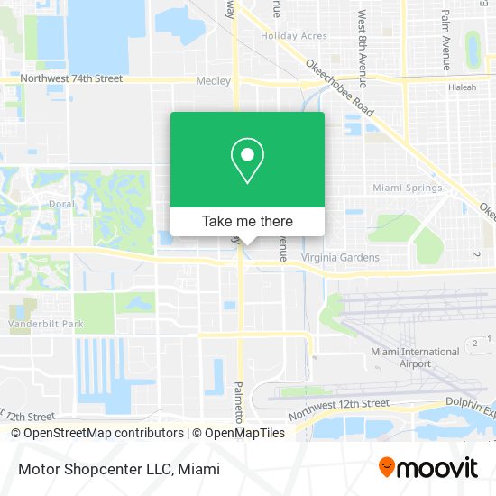 Mapa de Motor Shopcenter LLC