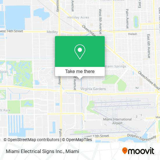 Mapa de Miami Electrical Signs Inc.